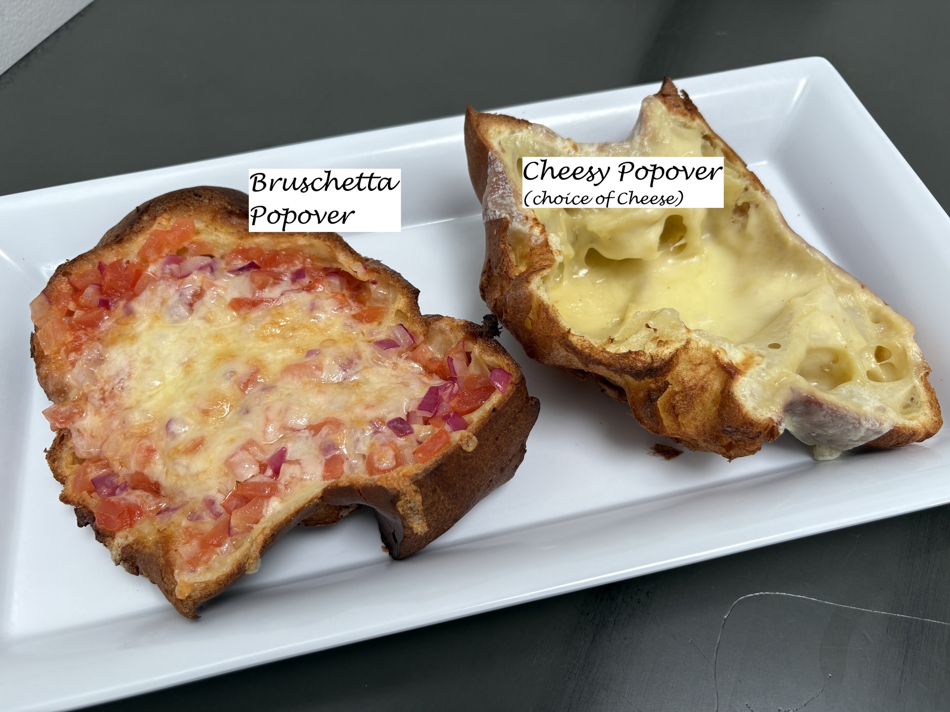 bruschetta cheesy popover